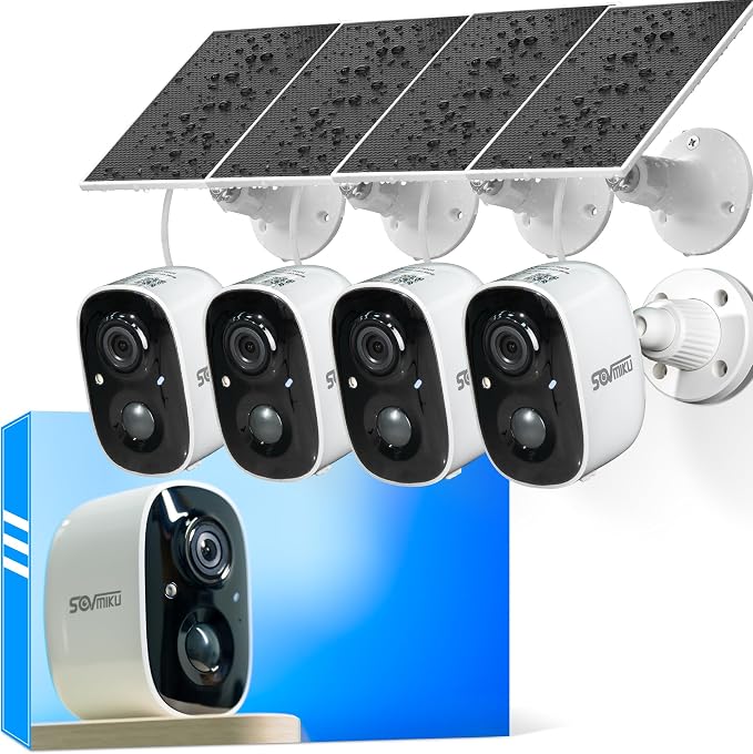 Vicohome 4CG6 Best 2K Solar Security Camera Wireless Outdoor System, No NVR by sovmiku