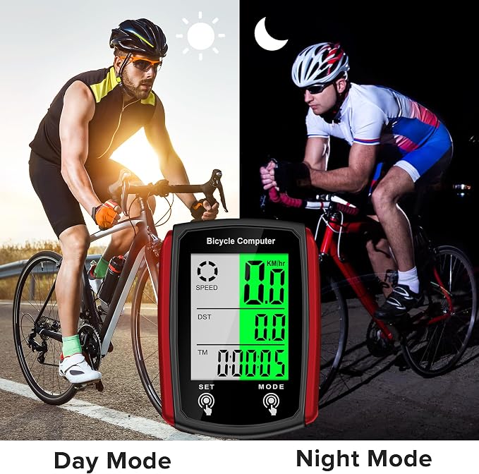 Bike Computer and Bicycle Odometer Wired MPH KM/H Bike Speedometer - Image 3