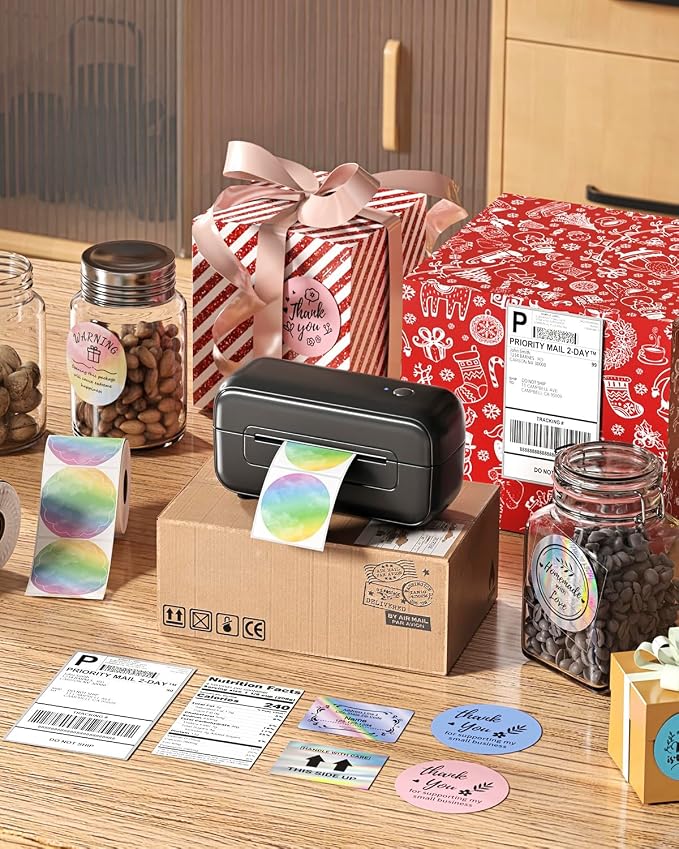 Phomemo Shipping Label Printer- 4x6 Bluetooth Thermal Address Label Printer - Image 3