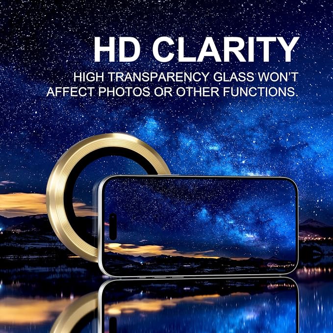 Choiche Compatible for iPhone 17 Pro/iPhone 17 Pro Max Camera Lens Protector - Image 5