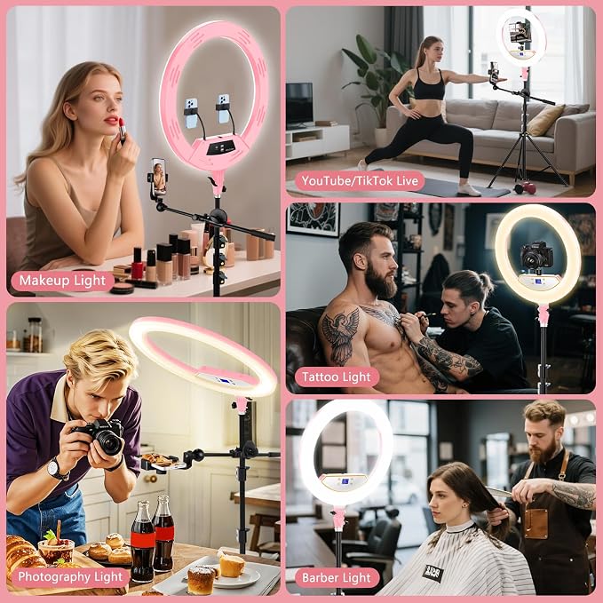 Ring Light with Stand 22inch Kit: Professional Ring Light Overhead Tripod - Image 2
