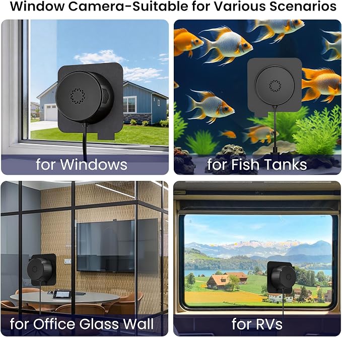 【2 Pack】Window Camera, 2K 3MP WiFi Dome Cameras - Image 5