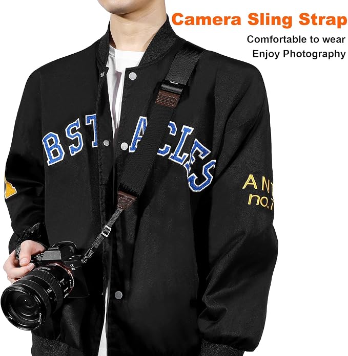 Camera Strap for Photographers, Adjustable Nylon Camera Shoulder Strap Crossbody - Image 6
