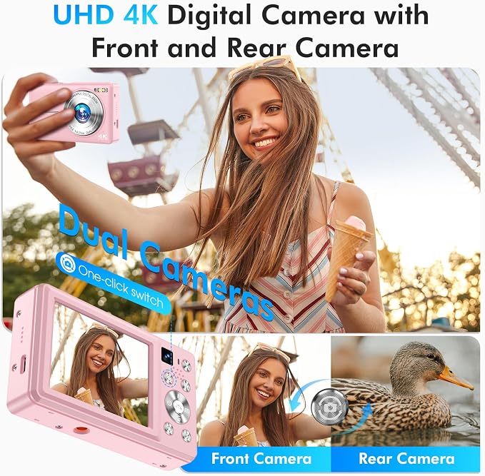 4K Digital Camera, 64MP Autofocus Vlogging Camera - Image 4