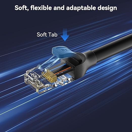 BENFEI Cat 6 Ethernet Cable 20ft, 250MHz 10Gbps Network Cable, RJ45 LAN Cable - Image 4