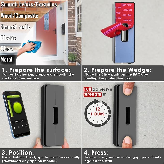 No Drill Adjustable Doorbell Angle Mount Compatible - Image 10