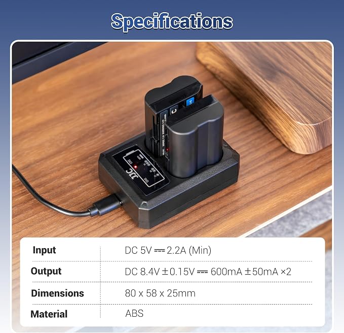 JJC BLX-1 Battery Charger USB Dual Slot - Image 7