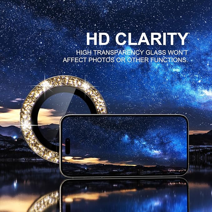 Choiche Compatible for iPhone 15 Pro/iPhone 15 Pro Max Camera Lens Protector - Image 5