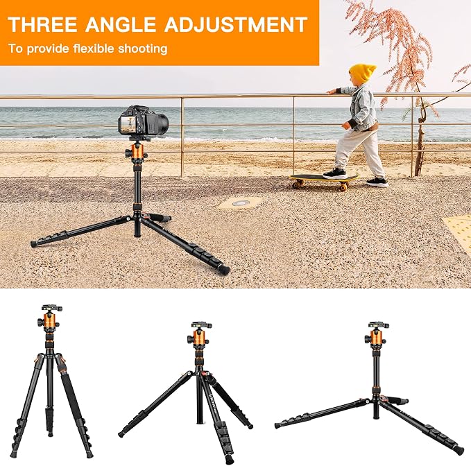 82" Tall Camera Tripod Heavy Duty, Victiv Aluminum DSLR Tripod Monopod - Image 7