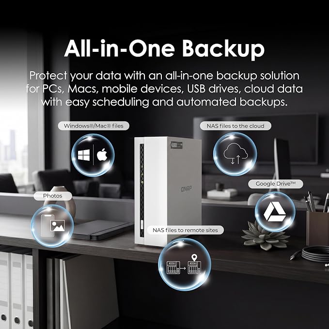 QNAP TS-133-US 1 Bay Affordable Desktop NAS - Image 4