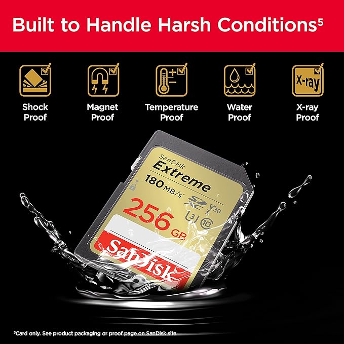 SANDISK 256GB Extreme SDXC UHS-I Memory Card - Image 5
