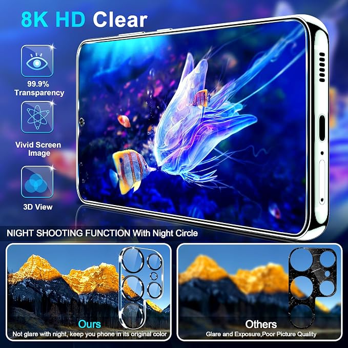 firtstnow 3 Pack for Samsung Galaxy S25 Ultra Screen Protector Tempered Glass + - Image 3