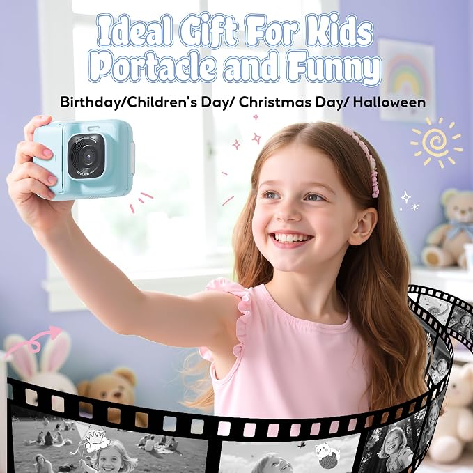 Kids Camera, 1080P Instant Digital Print Camera - Image 8