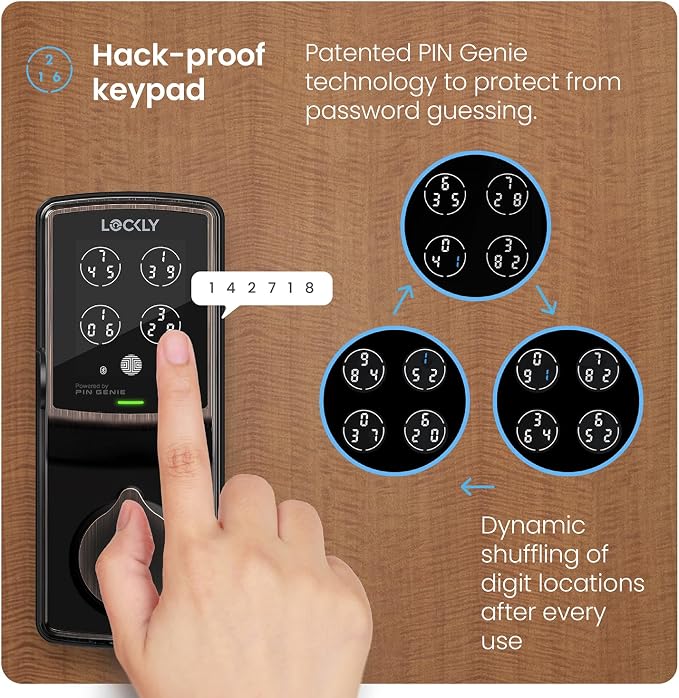 Lockly Secure Pro Wi-Fi Smart Door Lock, Keyless Entry - Image 3