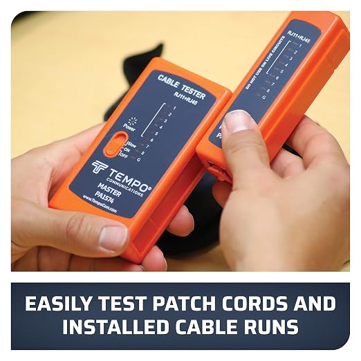 TEMPO PA1574 RJ45 Network Cable Tester, Ethernet Cable Tester, Cat5 Cable Tester - Image 4