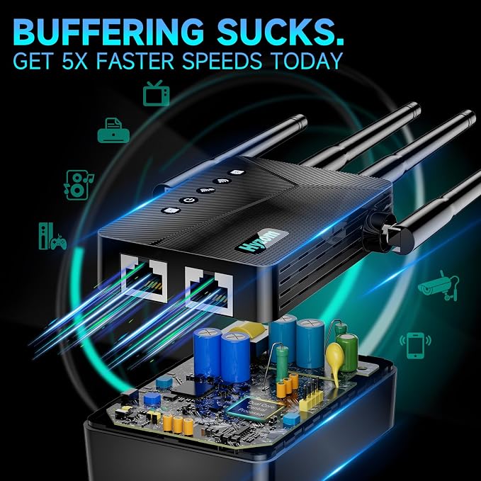 WiFi Extender Signal Booster Covers Up to 15000 Sq Ft - Image 5