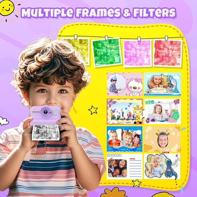 HiMont Kids Camera Instant Print, 1080P HD Instant Print Camera - Image 5