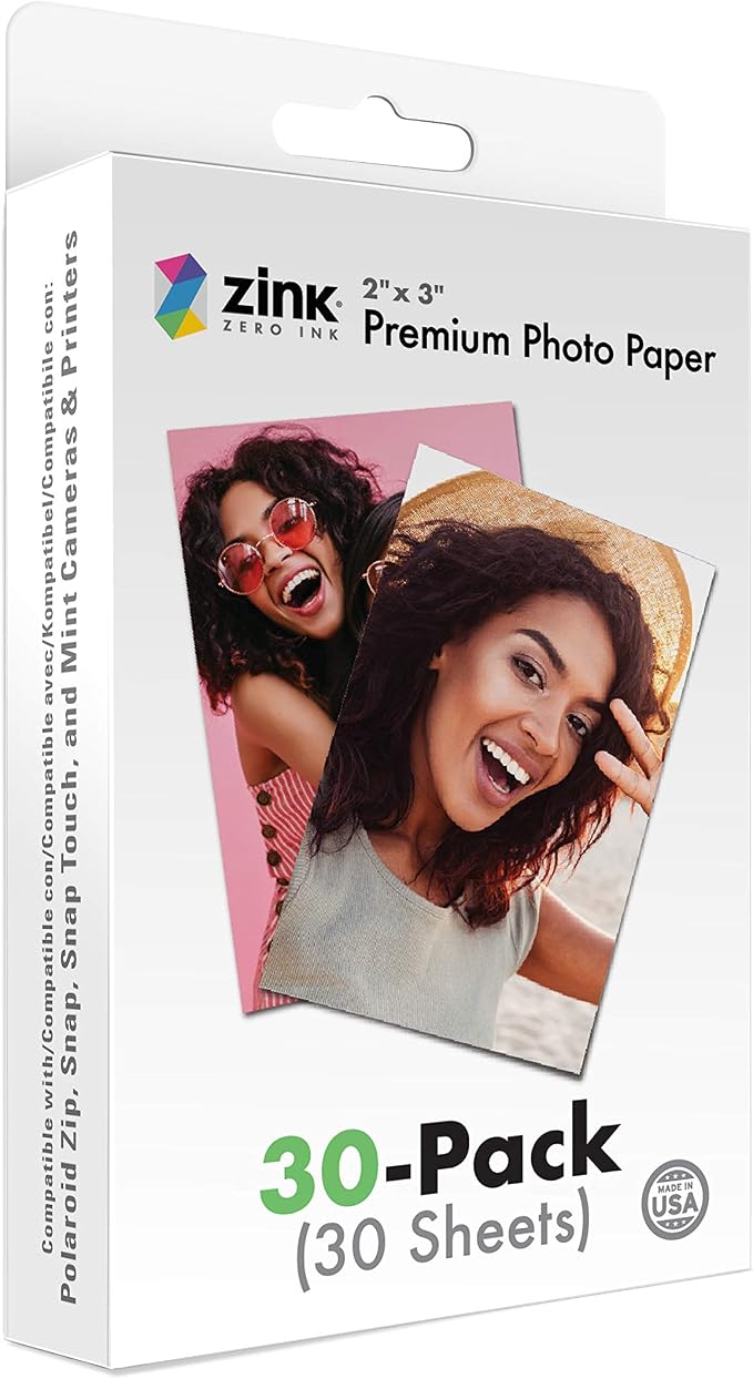 Zink 2"x3" Premium Instant Photo Paper Compatible by Zink