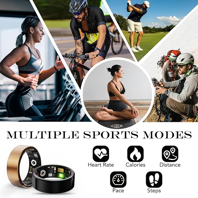 Smart Health Ring for Women Men Fitness Tracker - Image 3