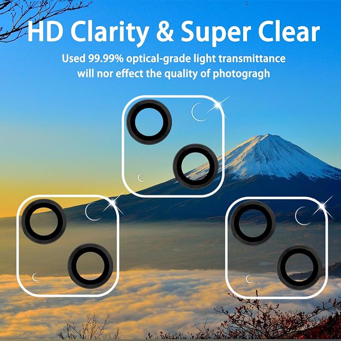 Dengduoduo 3 Pack Tempered Glass Camera Lens Protector - Image 3