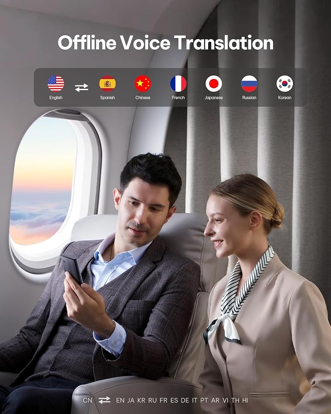 iFLYTEK AI Language Translator Device — 60 Languages, Real-Time Split-Screen & - Image 7