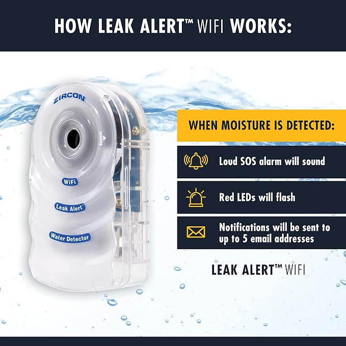 Zircon Leak Alert WiFi -Smart Electronic Water Detector Alarm - Image 5