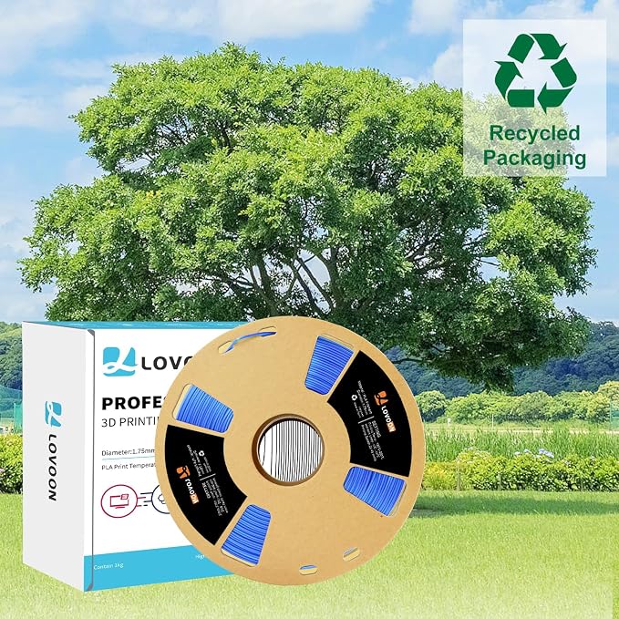 LOVOON Silk PLA 3D Printer Filament Bundle 2 KG, PLA Filament 1.75mm, Shiny - Image 7
