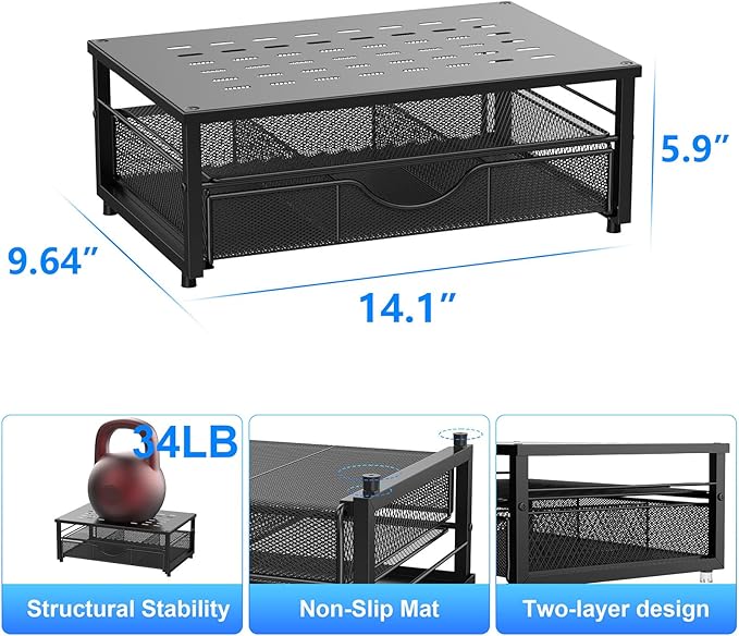gianotter Computer Monitor Stand Riser, Desk Organizers and Accessories - Image 5