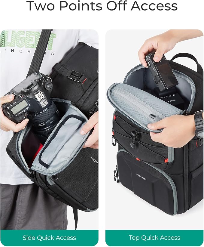 BAGSMART Camera Bag for Photographers, Professional Camera Bag Fits up to 15.6" - Image 3
