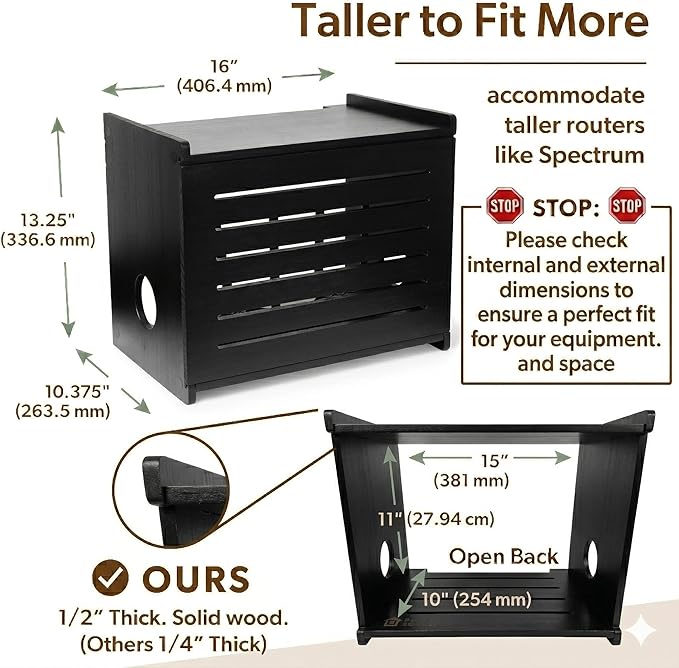 Wooden WiFi Router Storage Box - Image 3