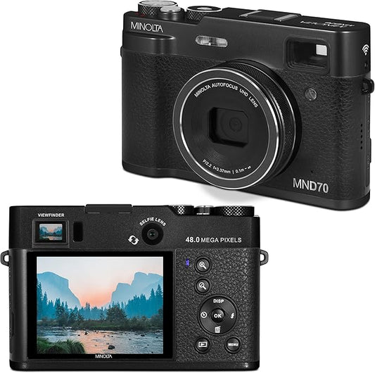 Minolta Retro Digital Camera – 48MP Autofocus Compact by Minolta