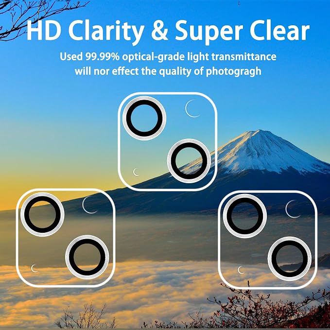 Dengduoduo 3 Pack Tempered Glass Camera Lens Protector - Image 3