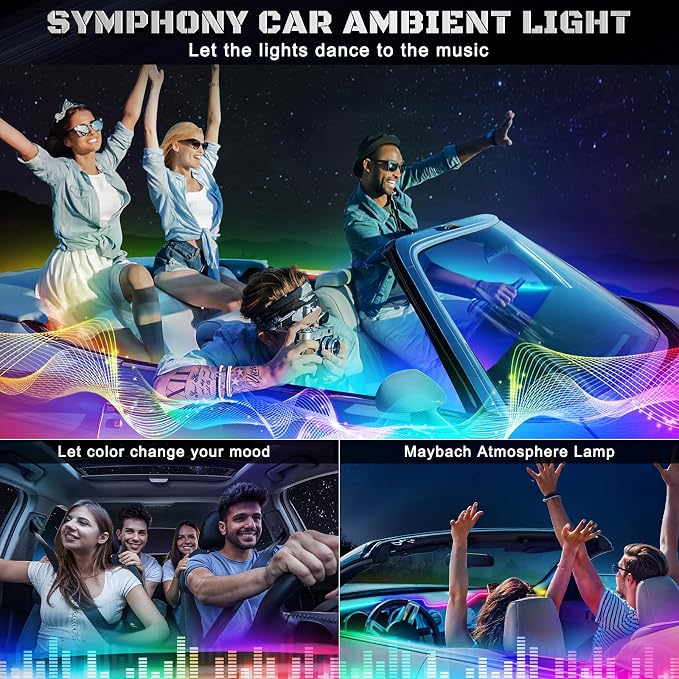 Dreamcolor Acrylic Interior Car LED Strip Light - Image 7
