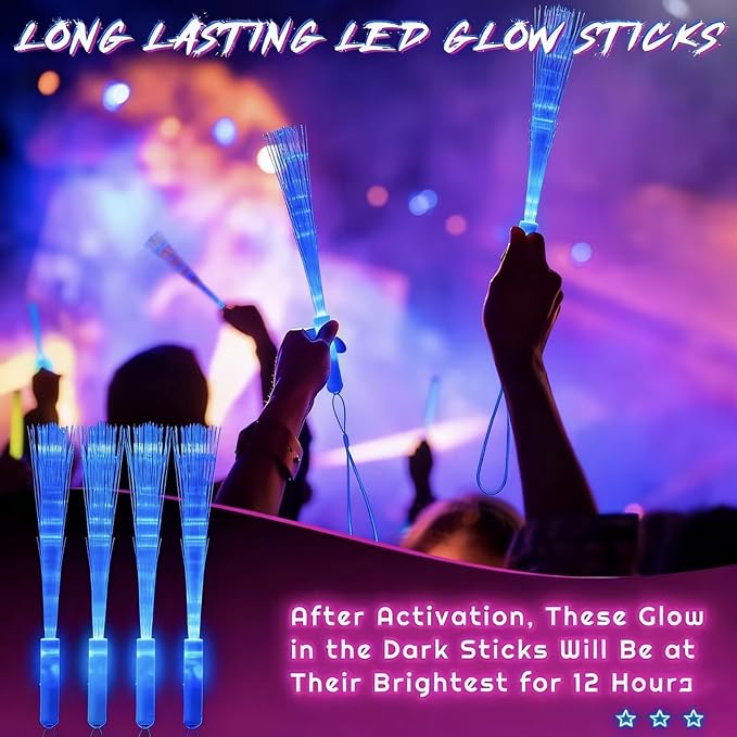 Skylety 36 Pcs Fiber Optic Wand, LED Fiber Optic Wand - Image 2
