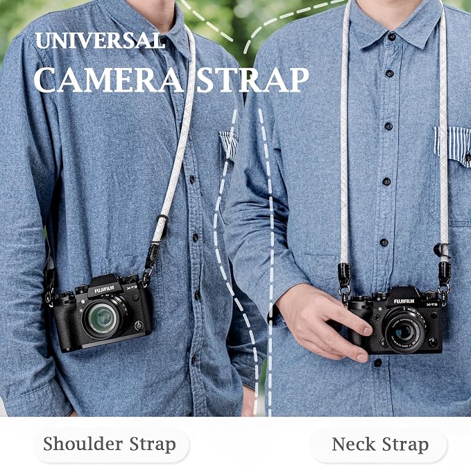 VOVMOEYA Nylon Braided Camera Rope Strap, Camera Neck Shoulder Strap - Image 5