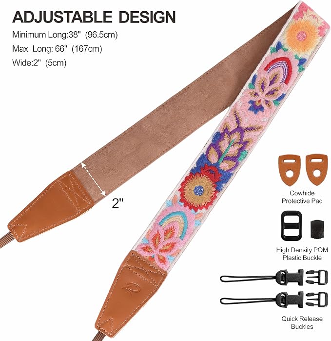 Padwa Lifestyle Colorful Knit Camera Strap - Image 6