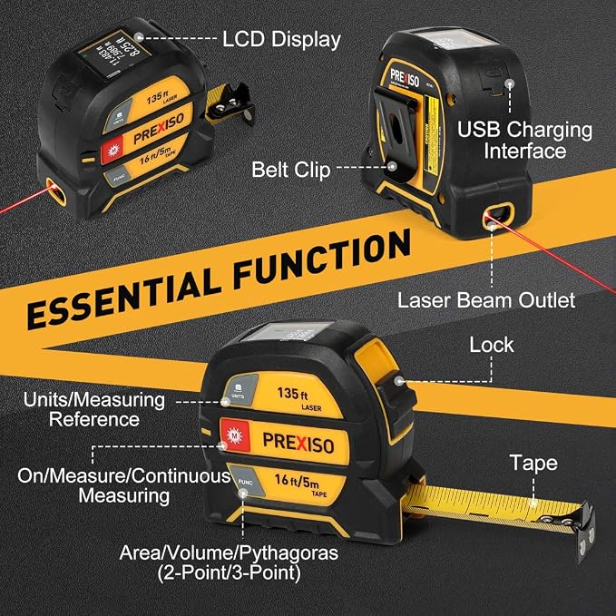 PREXISO 215Ft Laser Measure - Image 7