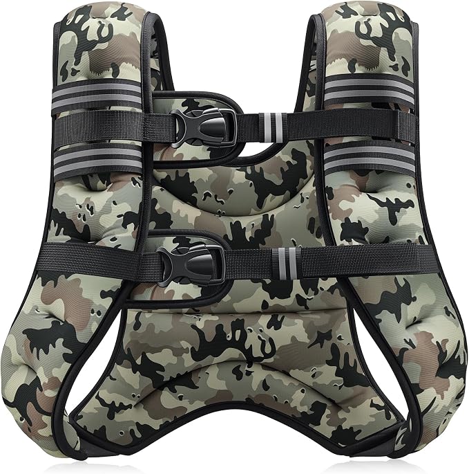 ZELUS Weighted Vest, 6lb/8lb/12lb/16lb/20lb/25lb/30lb Weight Vest by ZELUS