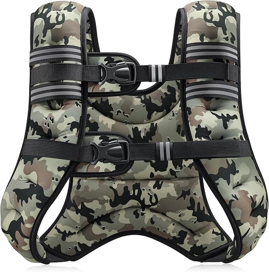 ZELUS Weighted Vest, 6lb/8lb/12lb/16lb/20lb/25lb/30lb Weight Vest by ZELUS