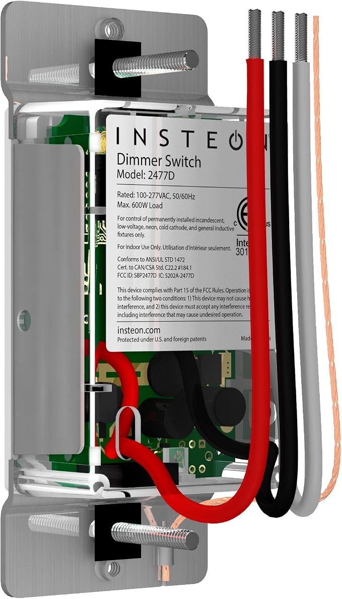 Insteon Smart Dimmer Wall Switch, 2477D - Image 5