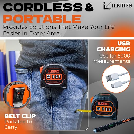 4-in-1 Digital Laser Tape Measure - Image 4