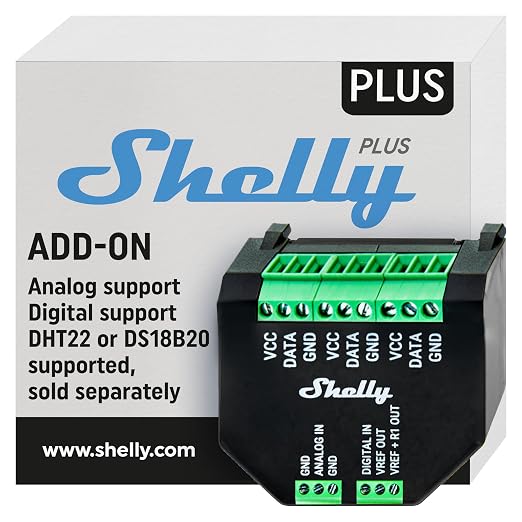 Shelly Plus Add-On | Wi-Fi & Bluetooth Add-On by Shelly