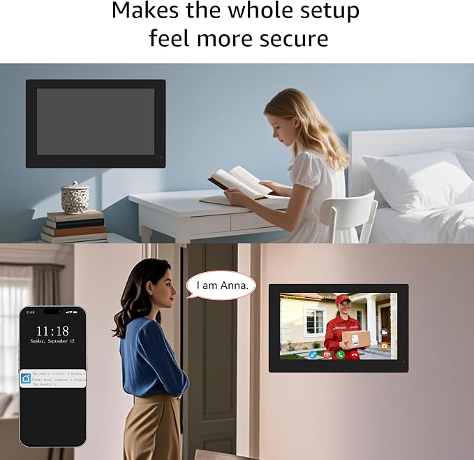 House Video Intercom System for 2 Families, 1080P Wired Video Doorbell - Image 6