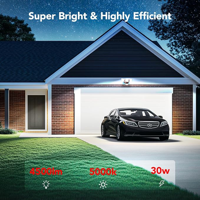 OREiN 4500LM/35W Flood Lights Outdoor, 180°/40FT Motion Sensor Outdoor Lights - Image 4