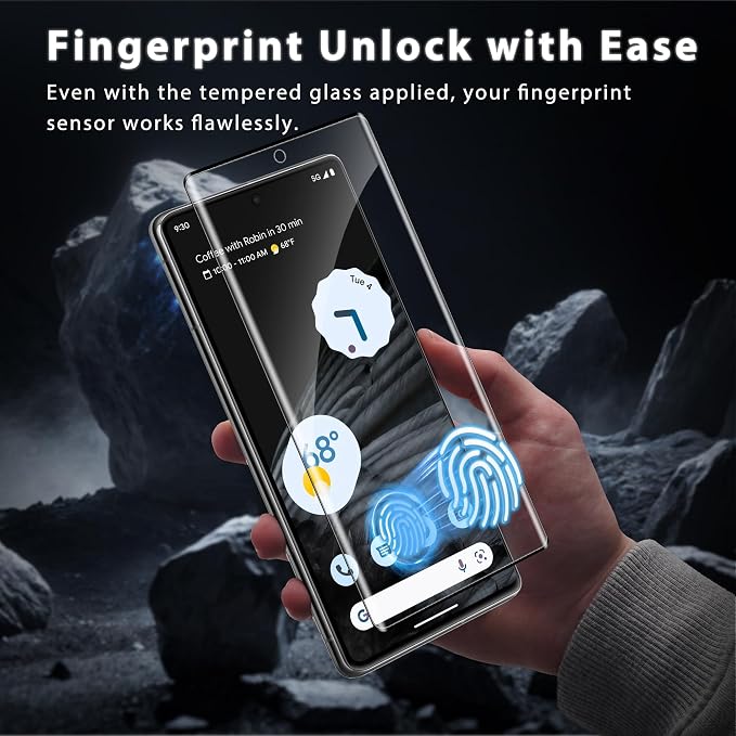 2+2 Pack for Google Pixel 7 Pro Screen Protector 6.7 inch, 9H Tempered Glass - Image 2