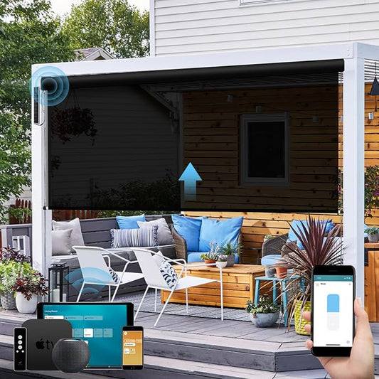SmartWings Motorized Outdoor Shades by SmartWings