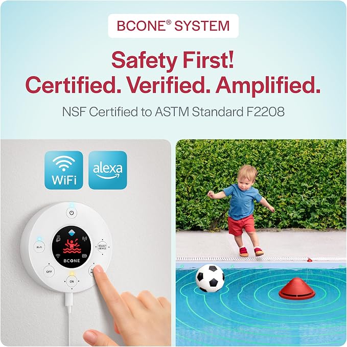 BCONE® Pool Alarm by Lifebuoy® | ASTM F2208 Certified | Floating Safety Device - Image 2