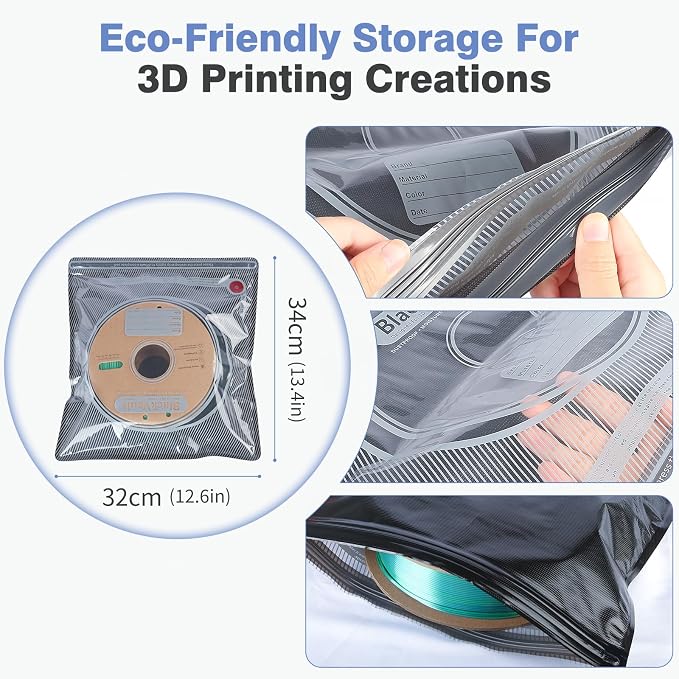 Vacbird 30pcs Filament Storage Bags Light-Proof Vacuum Storage Kit - Image 5