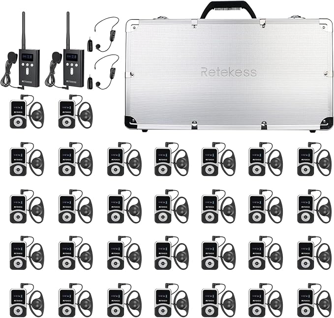 Retekess T130S Wireless Tour Guide System, Church Translation System, Wireless by Retekess