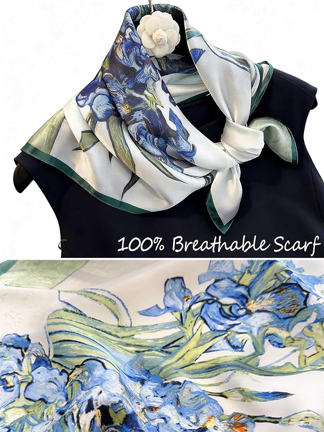 Silky Scarf for Women Lightweight Satin Bandanas Neck Hair Wrap For Sleeping - Image 4